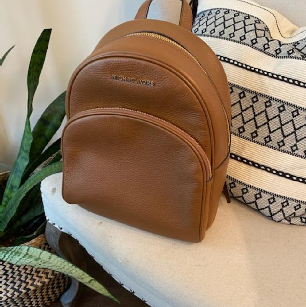 Michael Kors Abbey pebbled leather backpack